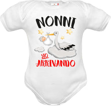 Carica l'immagine nel visualizzatore di Gallery, body neonati unisex annuncio gravidanza nonni