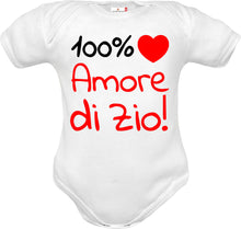 Carica l'immagine nel visualizzatore di Gallery, Body Neonato Amore di Zio Mezza Manica