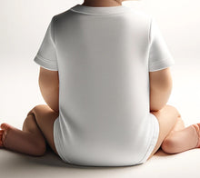 Carica l&#39;immagine nel visualizzatore di Gallery, intimo body neonato bianco a mezza manica scollo americano puro cotone
