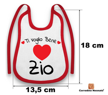 Carica l'immagine nel visualizzatore di Gallery, misure bavetta neonato