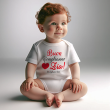 Carica l&#39;immagine nel visualizzatore di Gallery, -compleanno zia Body neonato frase auguri zia
