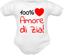 Carica l&#39;immagine nel visualizzatore di Gallery, Body Neonato Amore della Zia a Mezza Manica
