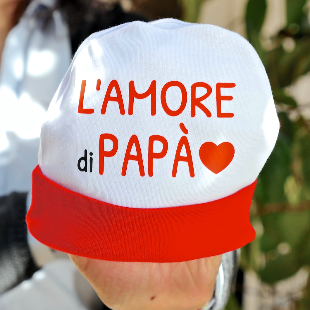 Cappello neonato sono l'amore di Papà
