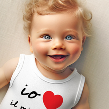 Carica l&#39;immagine nel visualizzatore di Gallery, bimbo con body canotta io amo papà
