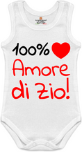 Carica l&#39;immagine nel visualizzatore di Gallery, Body Neonato smanicato 100% Amore di Zio

