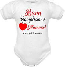 Carica l&#39;immagine nel visualizzatore di Gallery, body-mezze-maniche-auguri-compleanno-mamma

