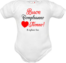 Carica l&#39;immagine nel visualizzatore di Gallery, -compleanno nonno Body neonato frase auguri nonno
