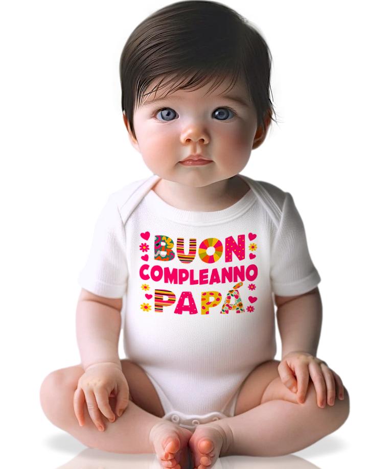body neonata cotone idea regalo compleanno papà