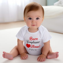 Carica l&#39;immagine nel visualizzatore di Gallery, -compleanno nonno Body neonato frase auguri nonno
