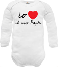 Carica l&#39;immagine nel visualizzatore di Gallery, Body neonato frase io amo il mio papà in caldo cotone maniche lunghe
