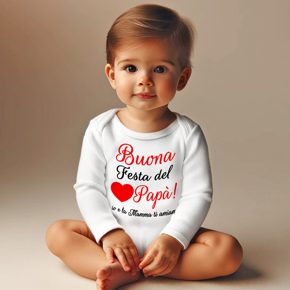 body bambino buona festa del papà