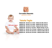 Carica l&#39;immagine nel visualizzatore di Gallery, Body Neonato milanista come papà e bellissimo come la mamma a Mezza Manica

