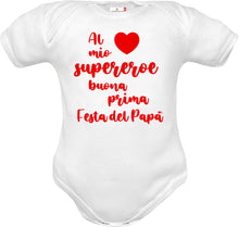 Carica l&#39;immagine nel visualizzatore di Gallery, body prima festa papà supereroe
