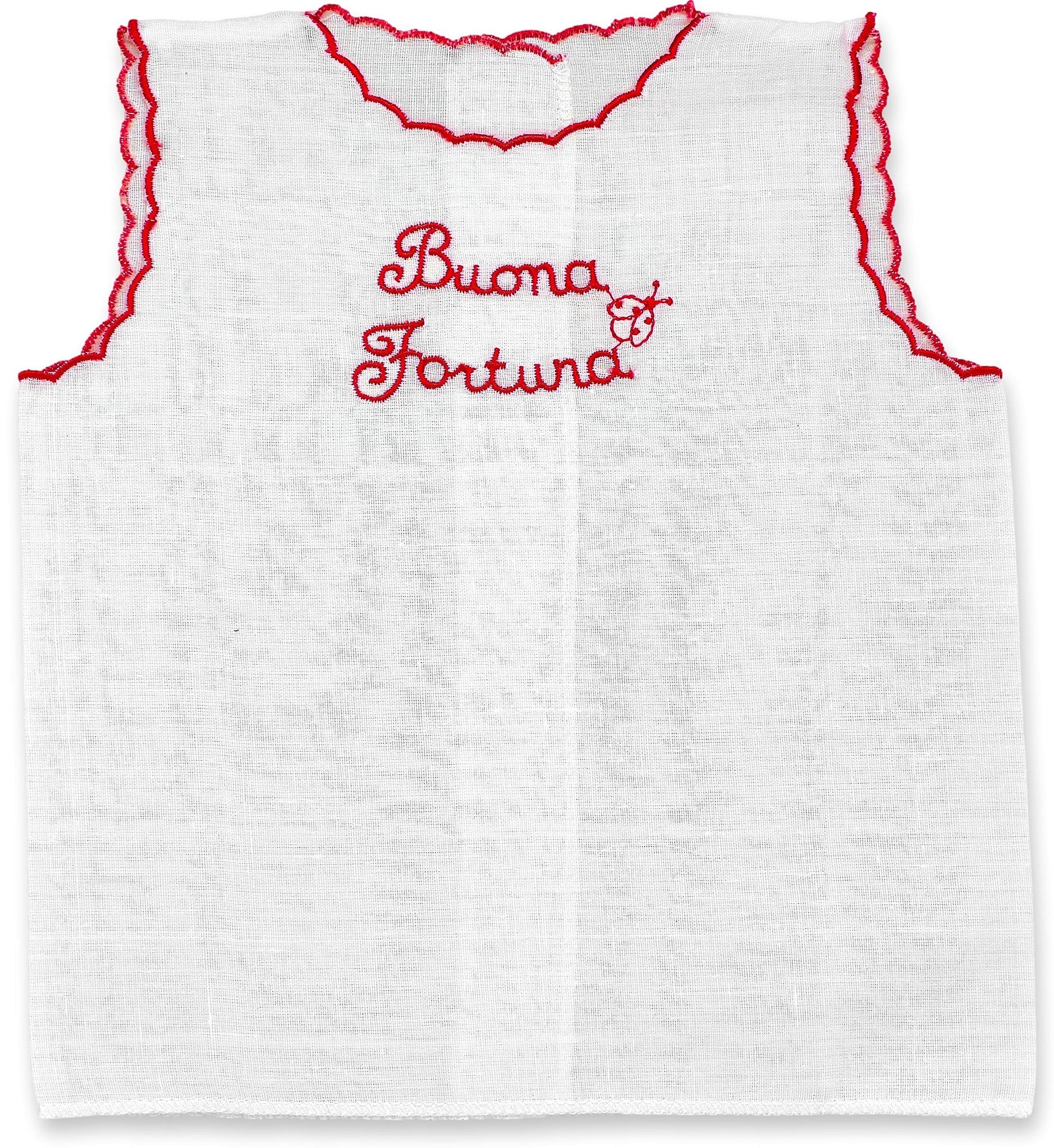Camicina della fortuna bianca corredinoneonato