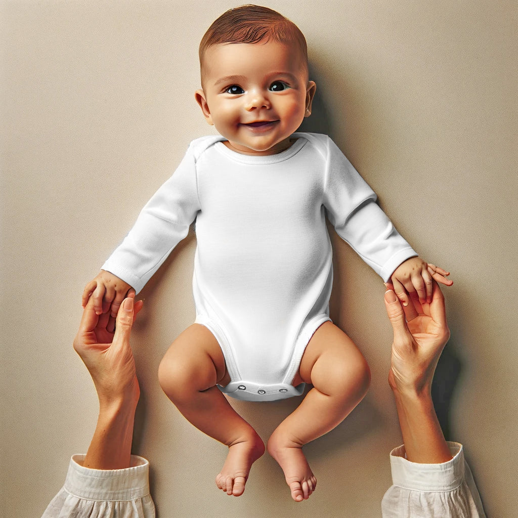 body neonato bianco caldo cotone  maniche lunghe