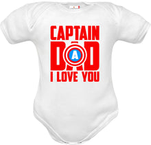 Carica l&#39;immagine nel visualizzatore di Gallery, Body neonato papà captain american
