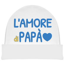 Carica l&#39;immagine nel visualizzatore di Gallery, Corredino neonato mezze maniche diventerai Papà con cappello e bavaglino
