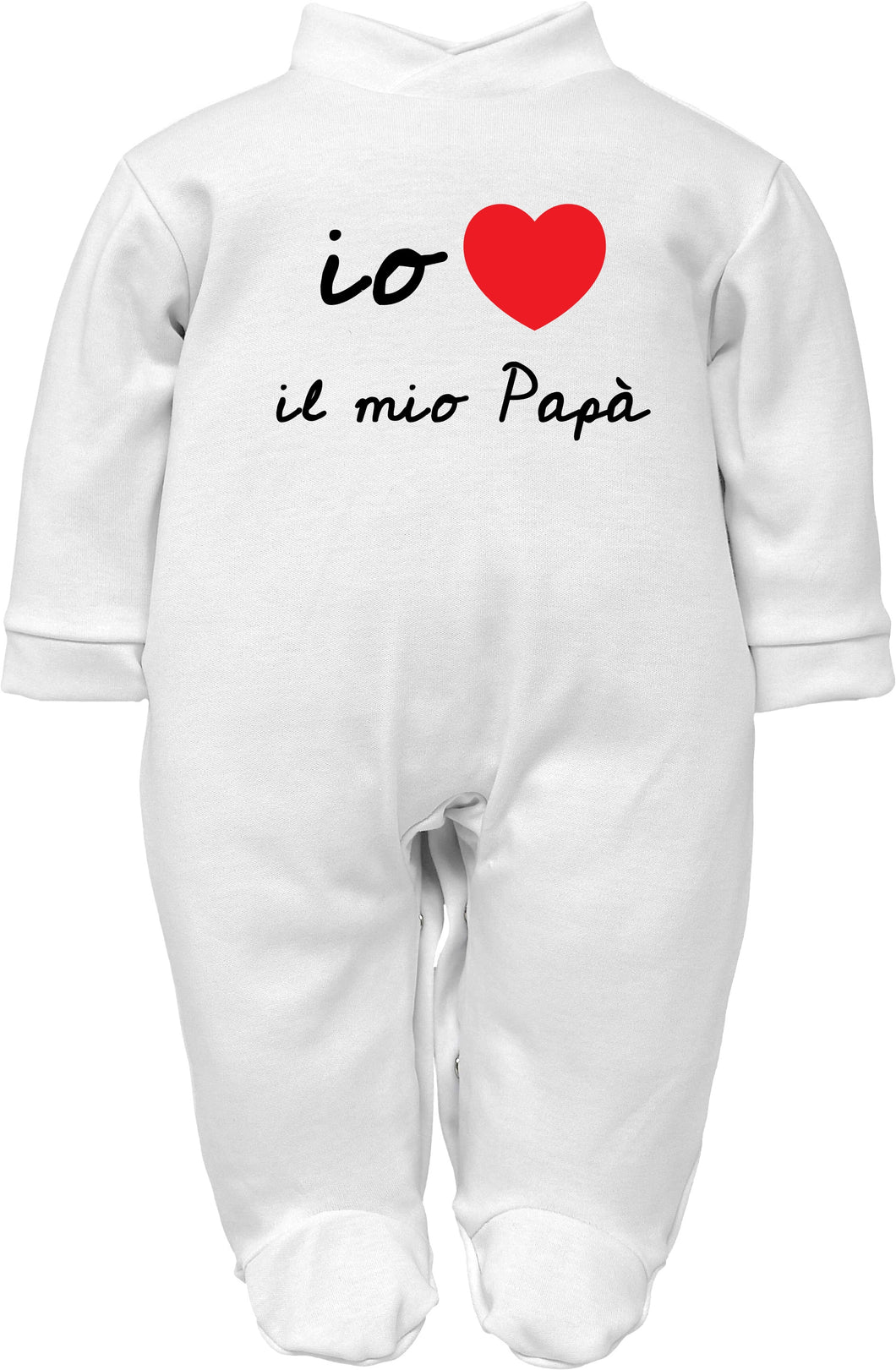 tutina neonato io amo il mio papà in caldo cotone