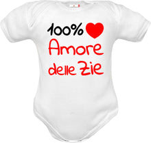 Carica l&#39;immagine nel visualizzatore di Gallery, Body Neonato Amore delle Zie Mezza Manica
