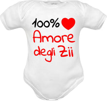 Carica l&#39;immagine nel visualizzatore di Gallery, Body Neonato Amore degli Zii a Mezza Manica
